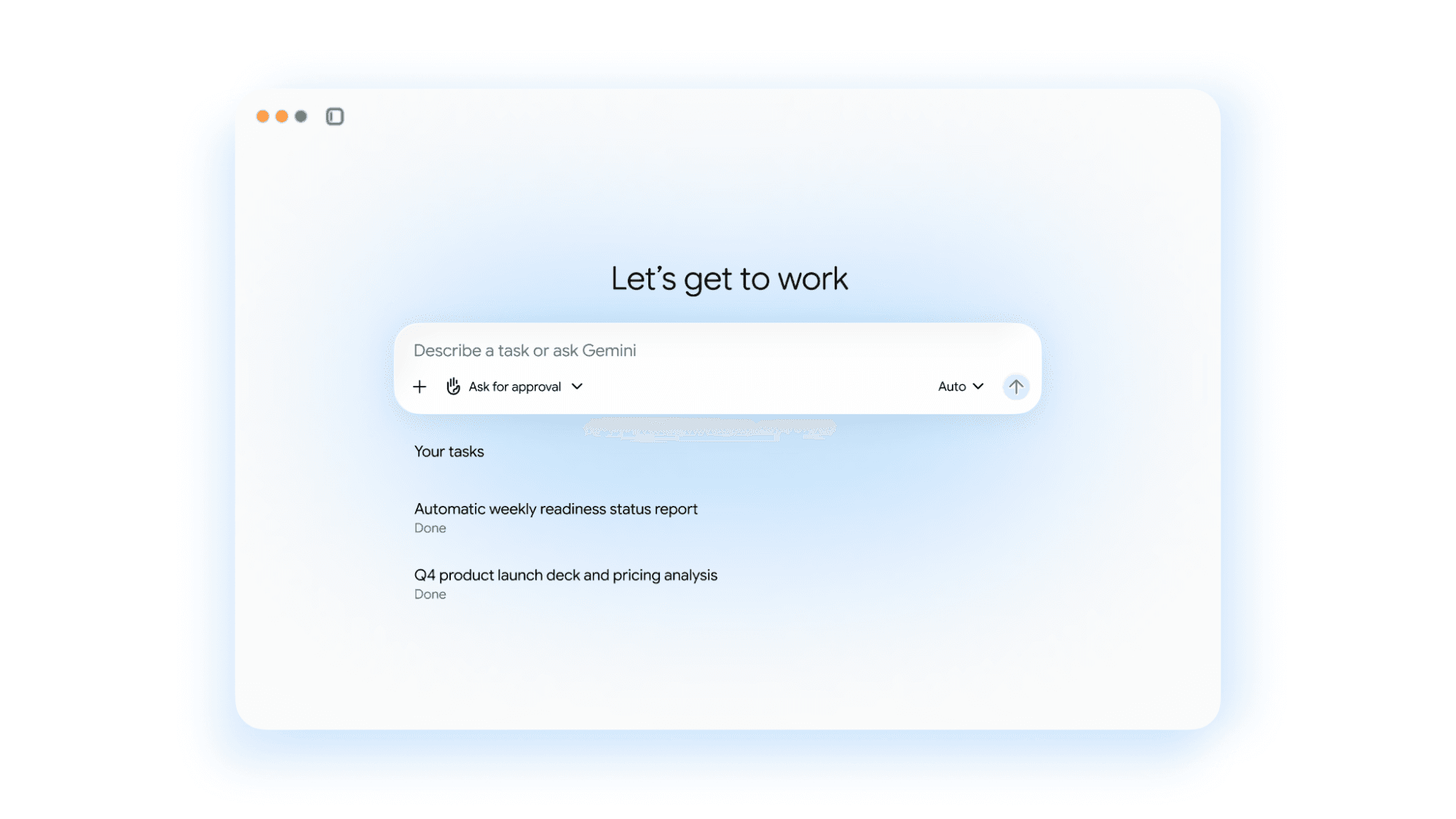 Illustration of the universal Gemini agent by Google Cloud for workplace tasks